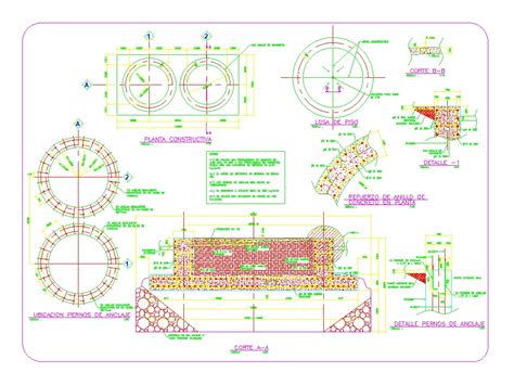 Cimentacion Silos En Autocad Descargar Cad Kb Bibliocad