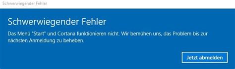 Windows 10 Schwerwiegender Fehler Lösung und Hilfe