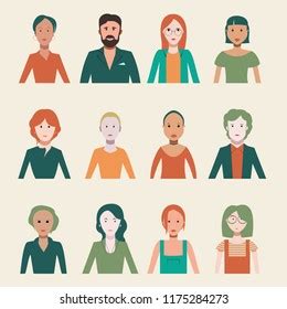 Set People Flat Design Stock Vector Royalty Free