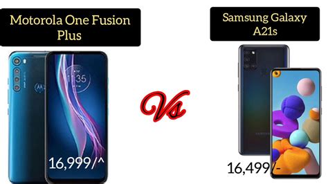 Motorola One Fusion Plus Vs Samsung Galaxy A S Me Comparison Youtube