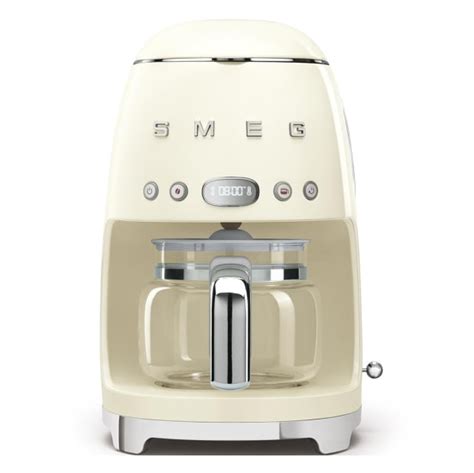 SMEG 50 S Retro Style Aesthetic Drip Coffee Machine Cream AIR MILES