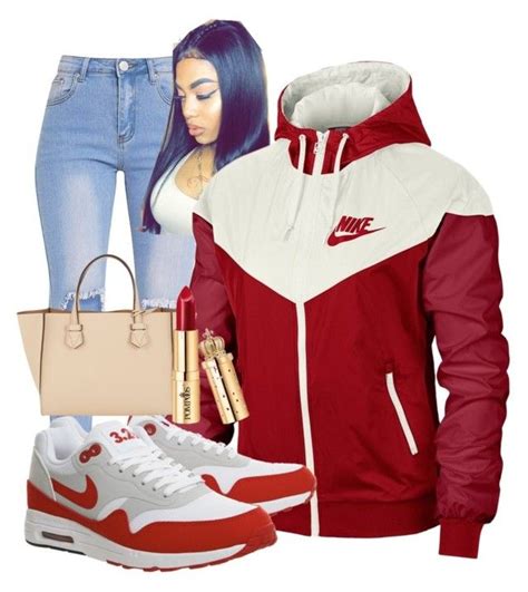 Nike Red By Alandra333 On Polyvore Featuring Polyvore Nike Moreau Fashion Style And Clothing