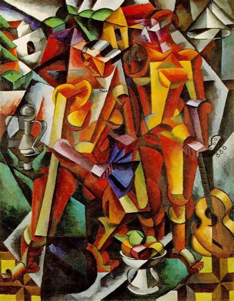 Lyobov Popova Two Figures Cubist Art Picasso Art Cubism Art