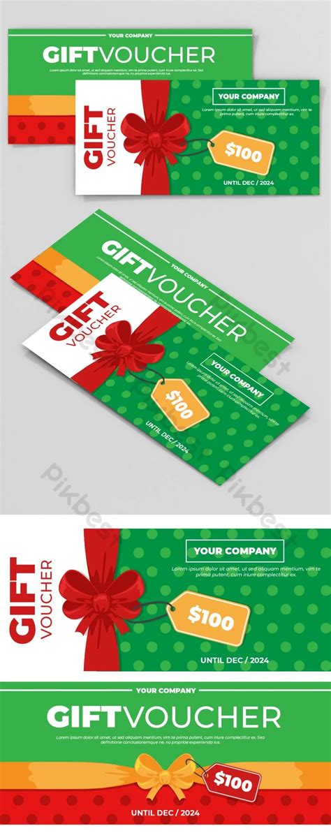 Gift Voucher Template Set | PSD Free Download - Pikbest