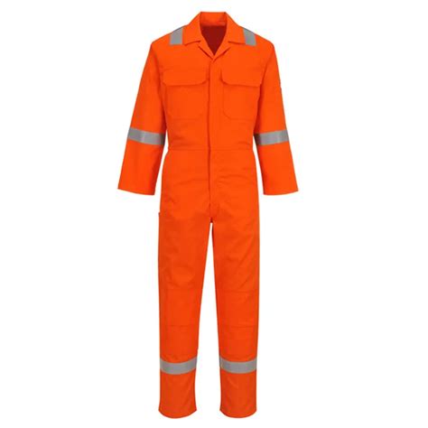 100cotton Flame Resistant Fr Hi Vis Coverall With Reflective Tape