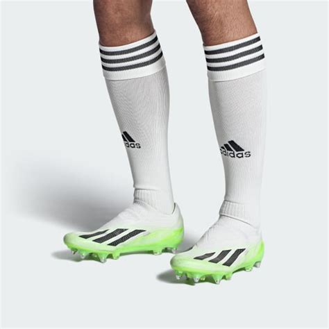 Adidas X Crazyfast 1 Laceless Soft Ground Boots White Adidas Uk