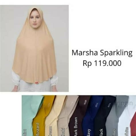 Jual Kerudung Langsungan Instan Hijab Jilbab Zoya Ll Marsha Sparkling