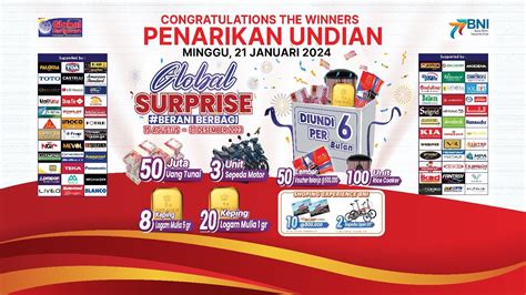 Live Streaming Undian Global Bangunan Surprise Tahap Januari