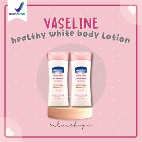 Jual Vaseline Healthy White Uv Lightening Body Lotion Handbody