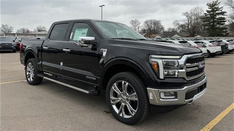 2024 Ford F150 Lariat Powerboost In Agate Black Metallic Full Walk