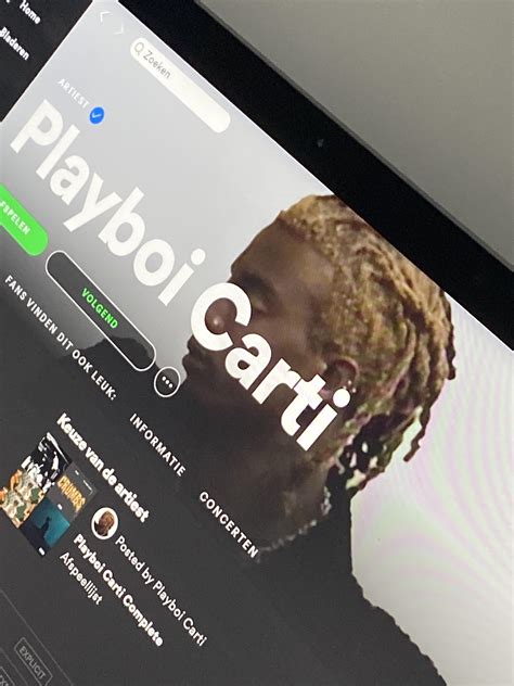 Carti Changed His Picture On Spotify👀 Rplayboicarti