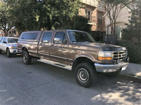 1993 F 350 135000 Mi 73l Diesel Crew Cab Long Bed 4x4 With Canopy For Sale Photos