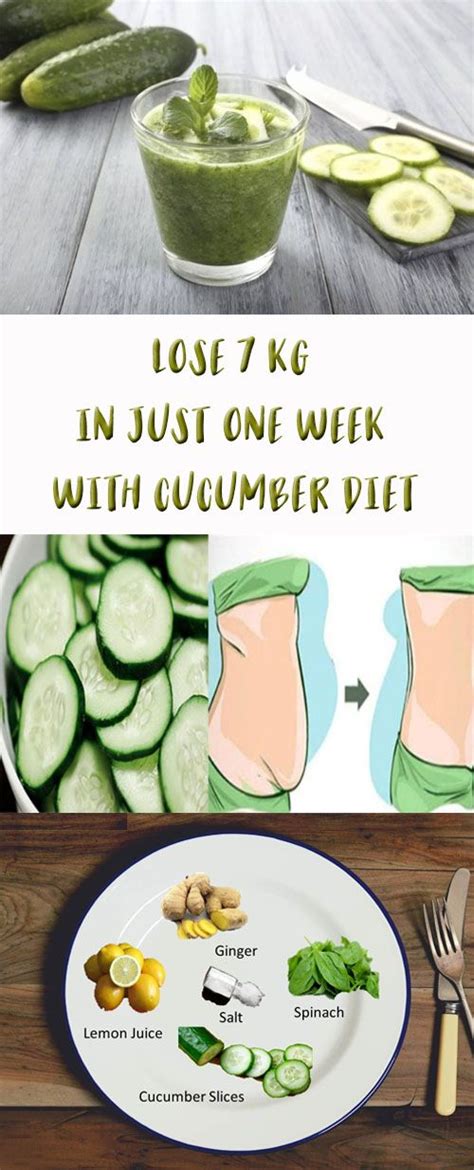 Lose 7 Kg In Just One Week With Cucumber Diet Cucumber Diet Diet