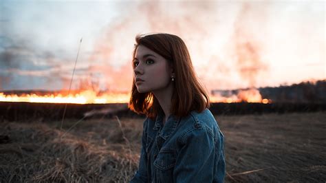 Wallpaper Face Sunlight Women Outdoors Redhead Model Sunset