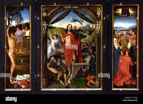 Triptyque Of The Resurrection Of Christ 1490 By Hans Memling Memlinc