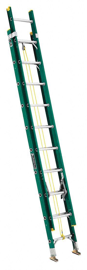 Louisville Ft Overall Ht Fiberglass Extension Ladder Y