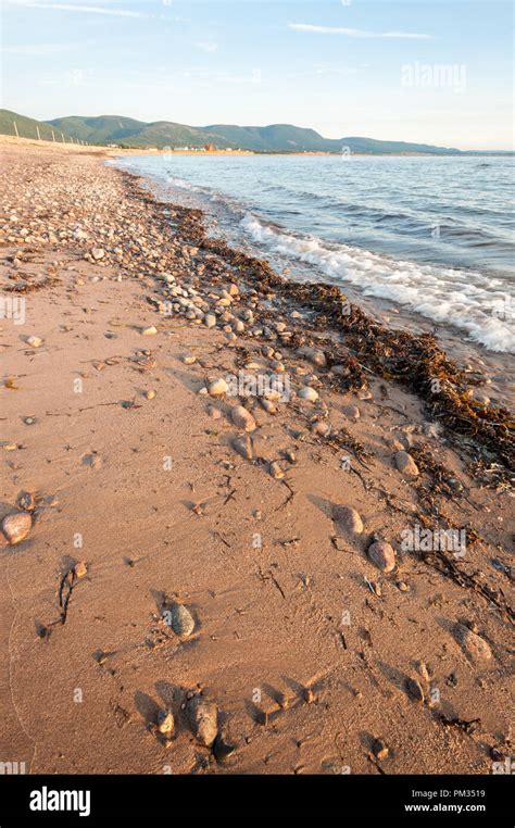 Cheticamp beach, Cape Breton Island, NS, Canada Stock Photo - Alamy