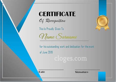 Editable Word Certificate Of Participation Template