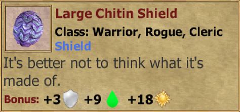 Large Chitin Shield Exiled Kingdoms Wiki