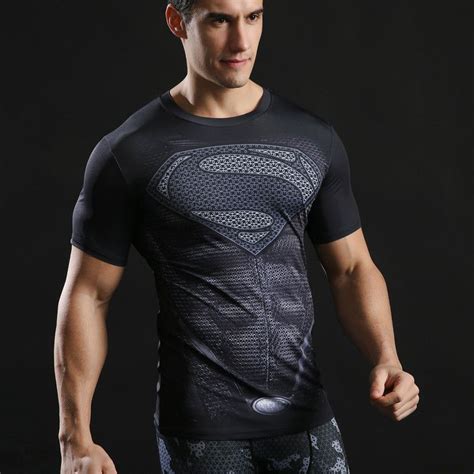 Superman Compression Shirt For Men Short Sleeve Superman T Shirt