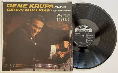 GENE KRUPA JOUE Gerry Mulligan Arrangements LP Verve Jazz 1959 STEREO