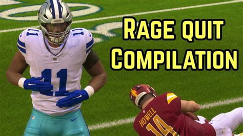 Madden 24 Ultimate Rage Quit Compilation YouTube