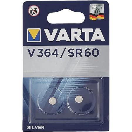 VARTA V364 Sr60 SR621SWN SR621 364F 364 364101402 Batteria A