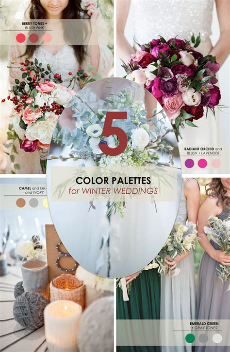 Winter Wedding Color Palettes The Perfect Palette