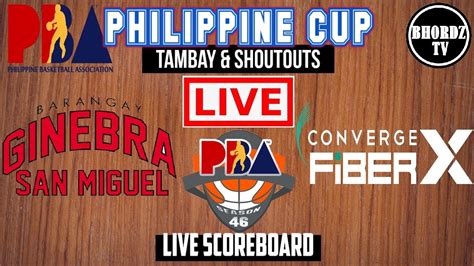 LIVE BARANGAY GINEBRA SAN MIGUEL Vs CONVERGE FIBERXERS PLAY BY PLAY