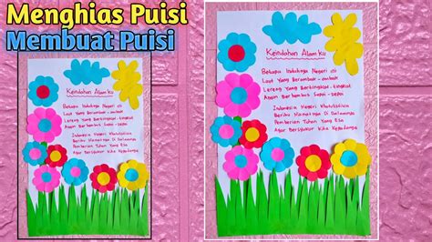 Cara Membuat Puisi Menghias Puisi Dengan Kertas Origami Puisi Tema