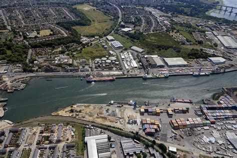 Ipswich Aerial Image The Port Of Ipswich The River Orwell A Photo