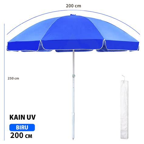 Ready Stock E Home Payung Tenda 200CM Payung Pantai 180CM Payung