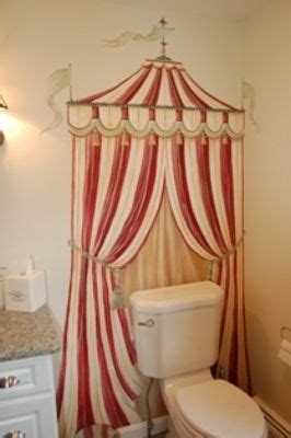 Circus Tent Bathroom Wall Hand Painted Mural By Macmurray Designs