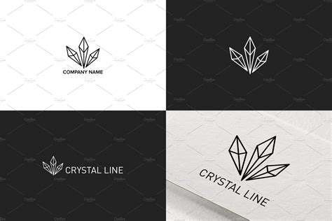 Crystal Logo Design | Illustrator Templates ~ Creative Market