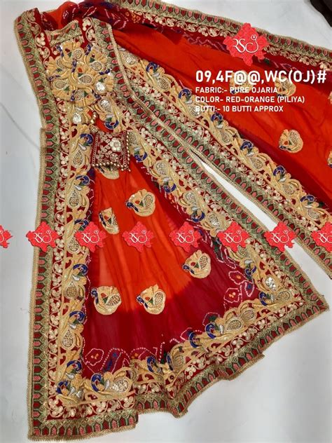 Marwari Ojariya Bhandhani Chunari Piliya Odhna Rsc Nr At Rs 6999 00