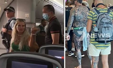 Chaos On Bali Flight As Half Naked Heavily Tattooed Passenger Walks Onto Plane Before Cops