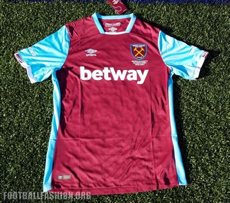 Up Close West Ham United 2016 17 Umbro Home Jersey Football Fashion Org