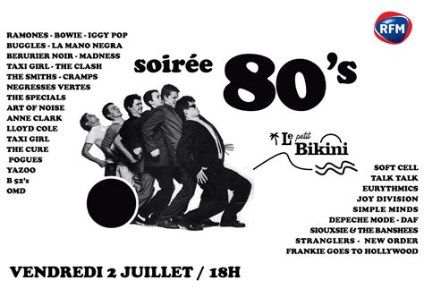 Vendredi juillet Soirée Années mix Le Petit Bikini