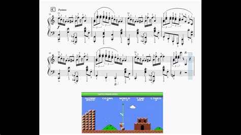 Super Mario Bros Theme Piano Solo Basic And Advanced Version Youtube