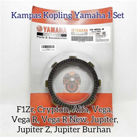 Jual Plat Kampas Kopling Ori Yamaha 5TN F1zr Crypton Alfa Vega R New