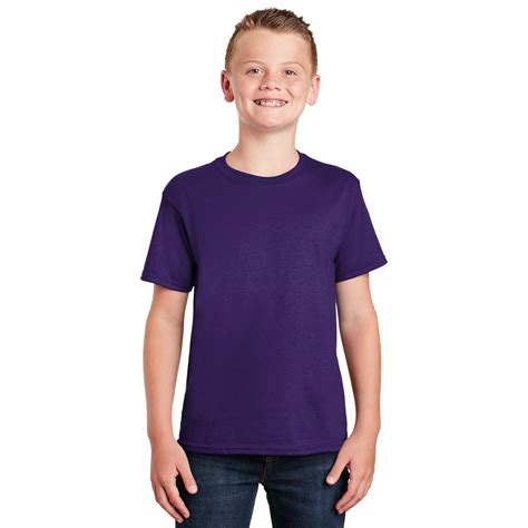 Gildan B Youth Dryblend T Shirt Purple Full Source