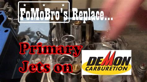 How To Replace Primary Jets On A Street Demon Carburetor Youtube