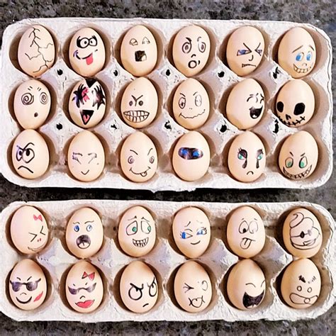 Faux Egg Faces Thriftyfun