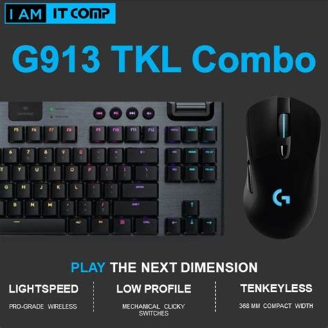 Logitech G Gaming Combo Set G913 TKL Lightspeed Wireless Keyboard