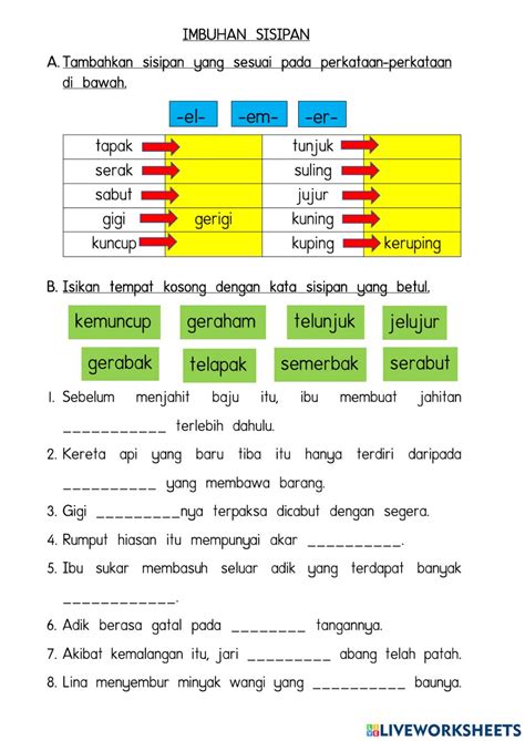 Contoh Kata Sisipan 54 Koleksi Gambar