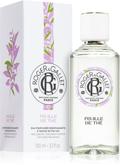 Roger Gallet Feuille de Thé eau rafraîchissante pour femme notino fr