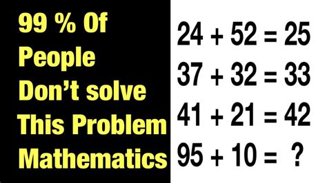 Can You Solve It Problem Mathematics Puzzle Additional Puzzle