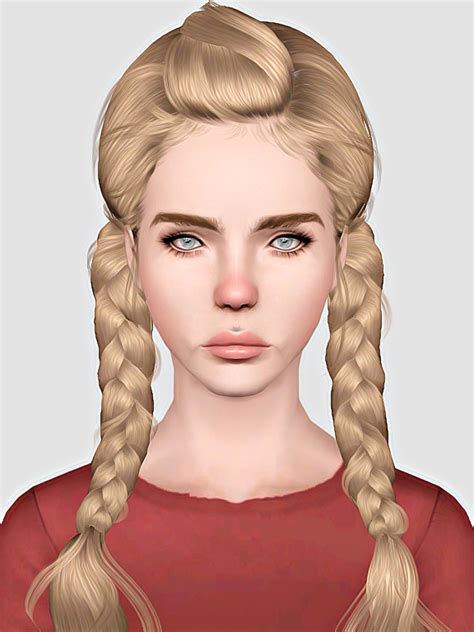 Newsea`s Weed Flower Hairstyle Retextured By Sweet Sugar Sims 3 Hairs