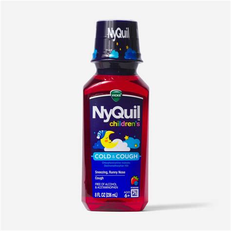 Fsa Eligible Vicks Nyquil Childrens Cold And Cough Liquid 8 Oz Fsa