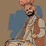 Punjabi Dhol Painting Digital By Artist Gurdish Pannu Saatchi Art